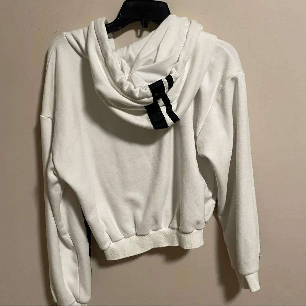 I.AM.GIA REVOLVE White Logo Striker Hoodie- Size Small - Image 6