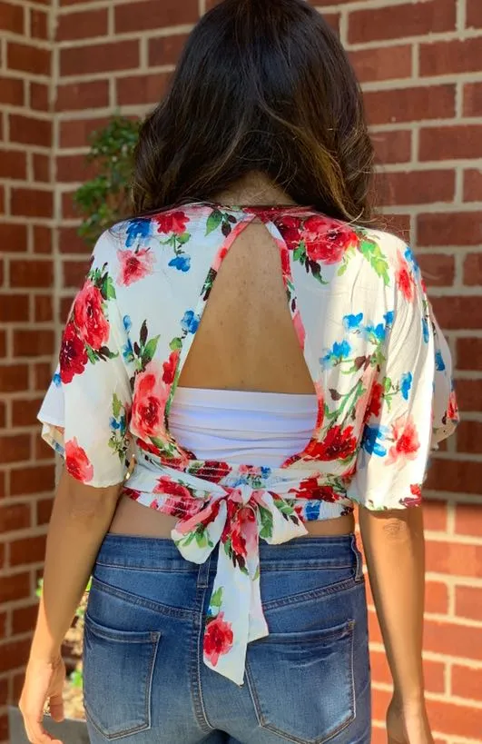 Off White Floral Top - Image 6