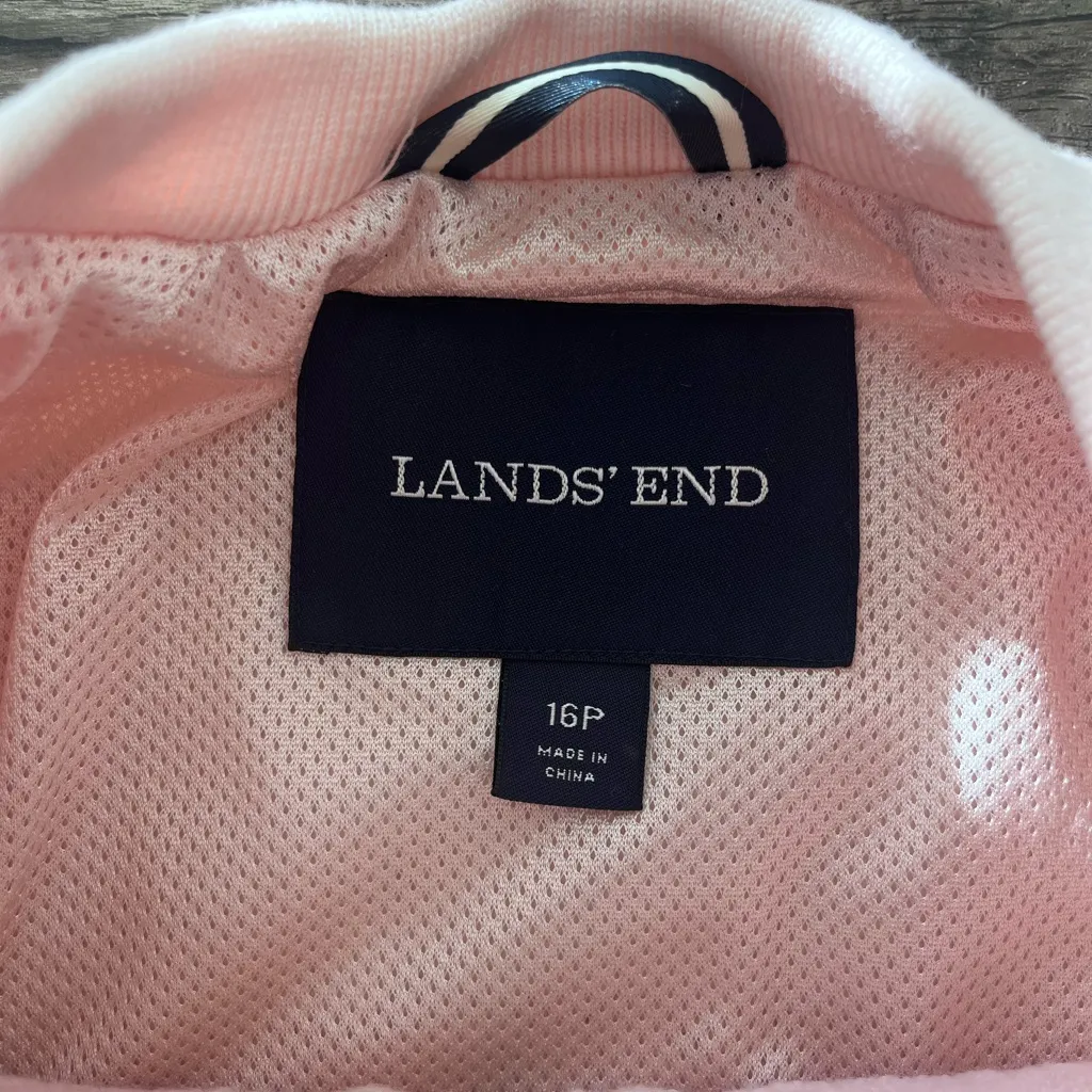 Lands End light pink wool blend jacket size 16p‎ - Image 3