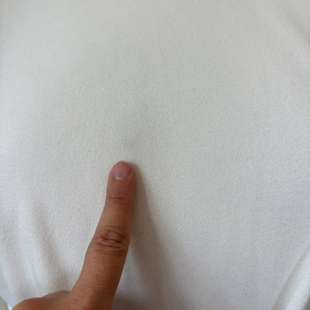 Boohoo Solid White Half Sleeve Tie-Front Fitted Slimming Dress - Image 3