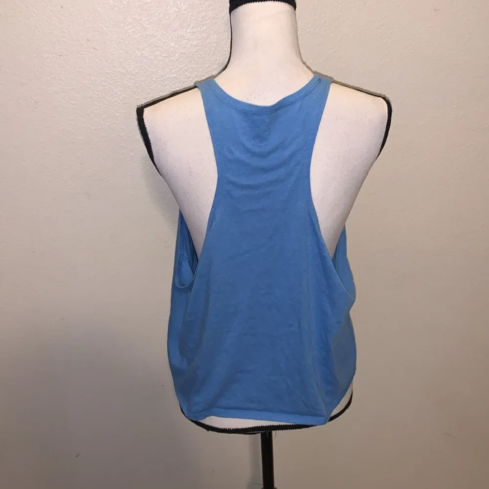 Harry Potter Hogwarts Juniors Graphic Sleeveless Blue Front Tie Tank Top - Image 4