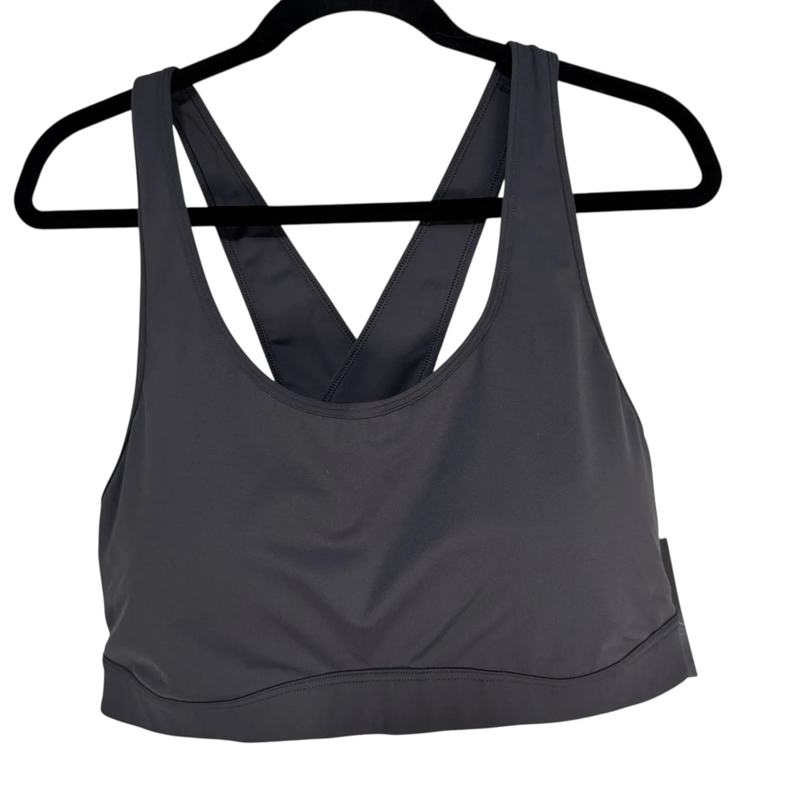 Ideology Plus Size 3X Deep Charcoal Gray Medium Impact Sports Bra - Image 9