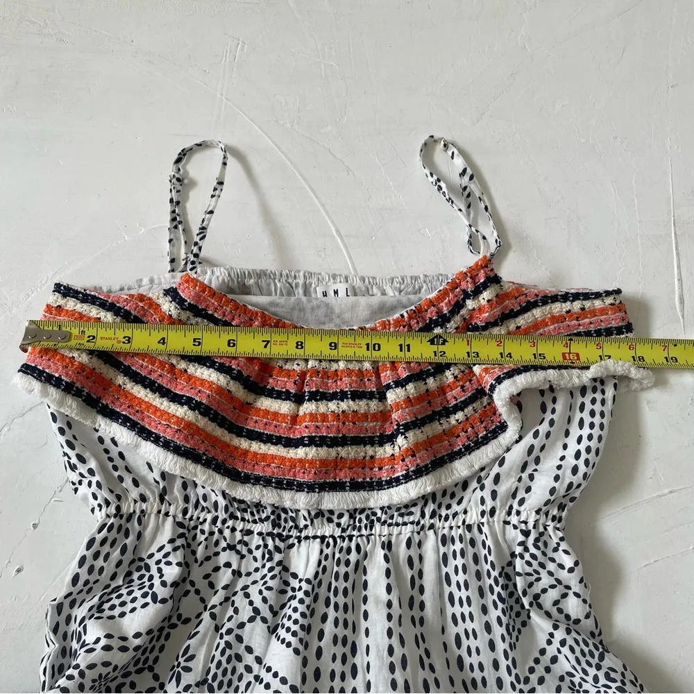 THML Moroccan Crochet Boho Tiered Midi Maxi Dress Size M - Image 7