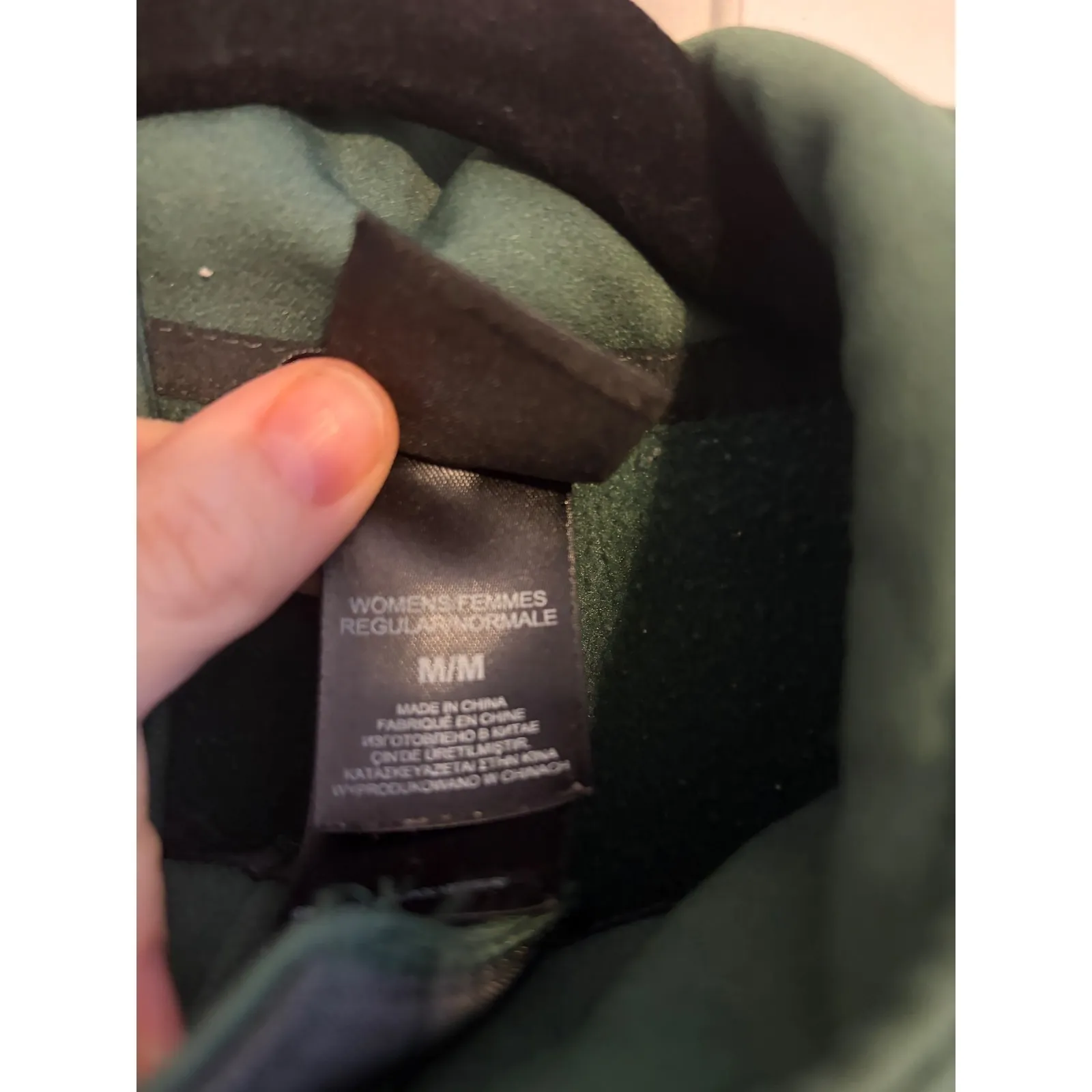 The North Face  Womens Fleece Pullover Jacket Green 1/4 Zip Size M - Image 6