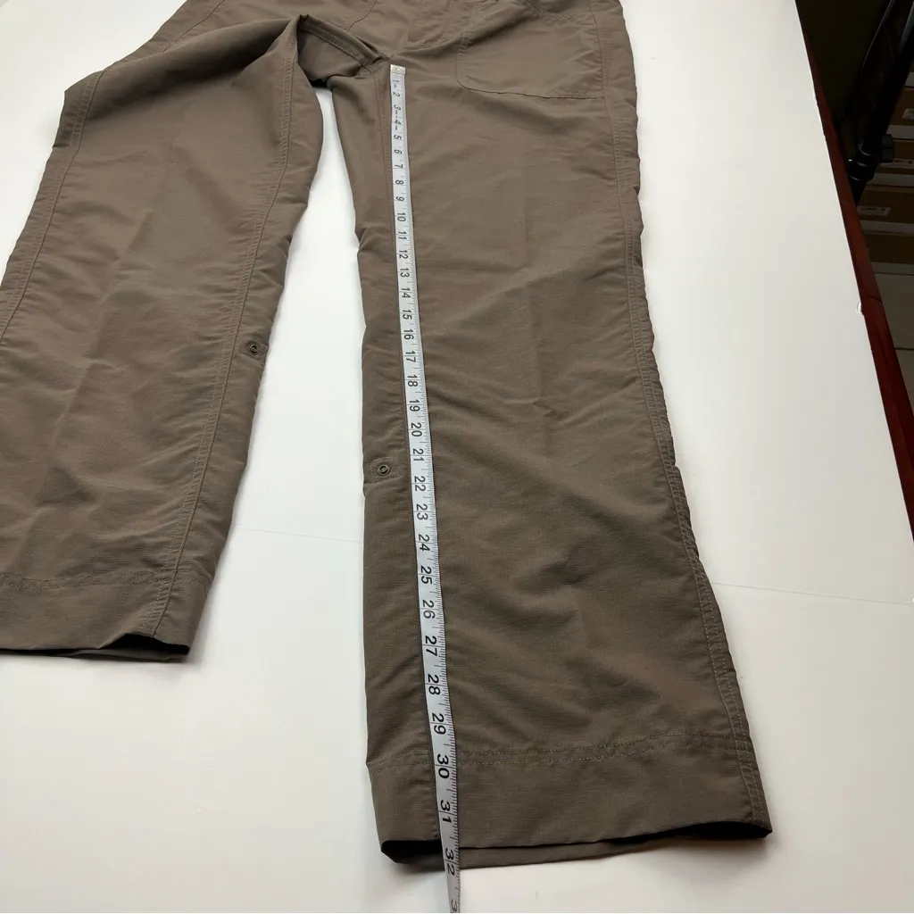 The North Face Nylon Convertible Pant Womens 10 Regular Brown Green‎ Hiking Pant - Image 11