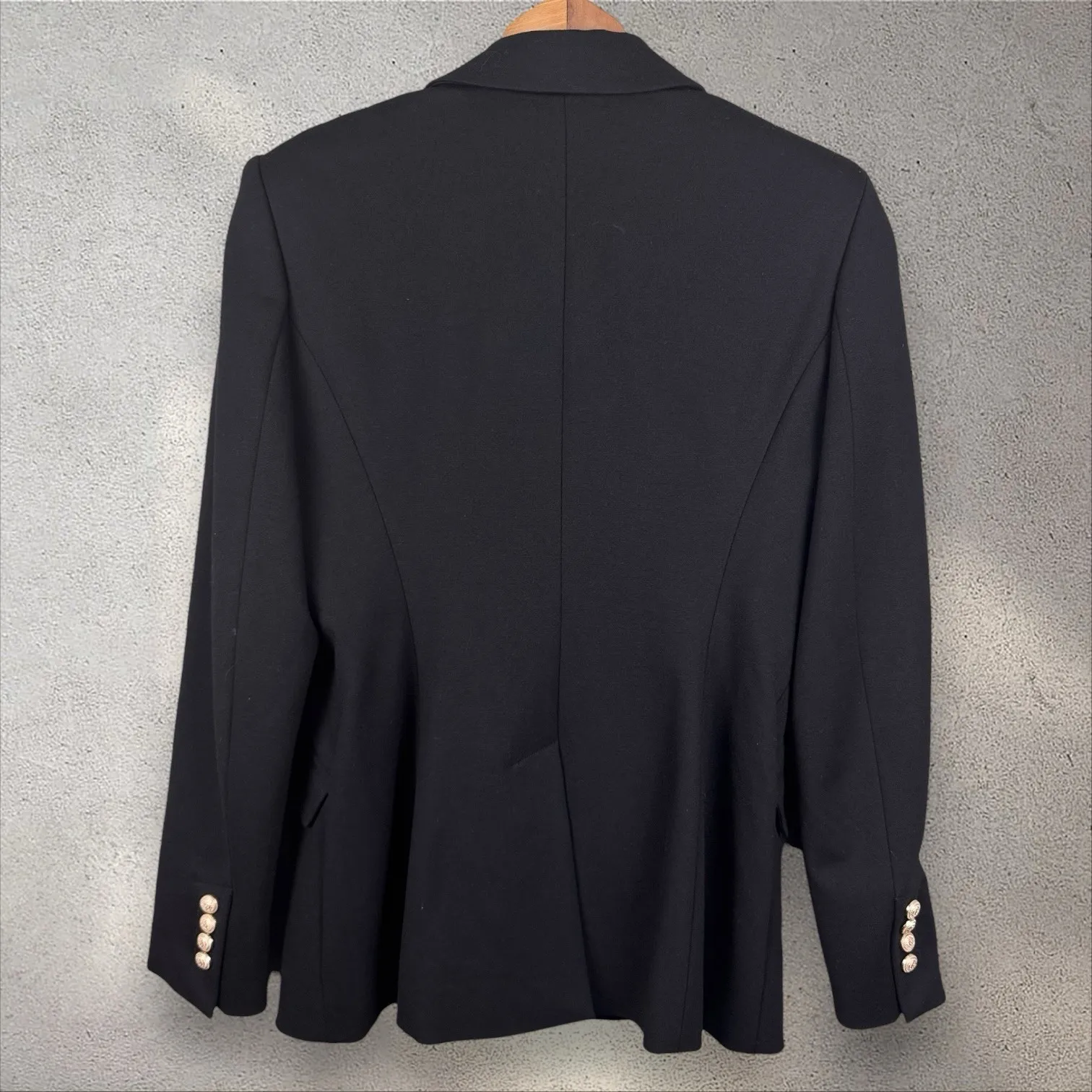 Generation Love Royce Ponte Black Blazer Size L Gold Buttons - Image 7