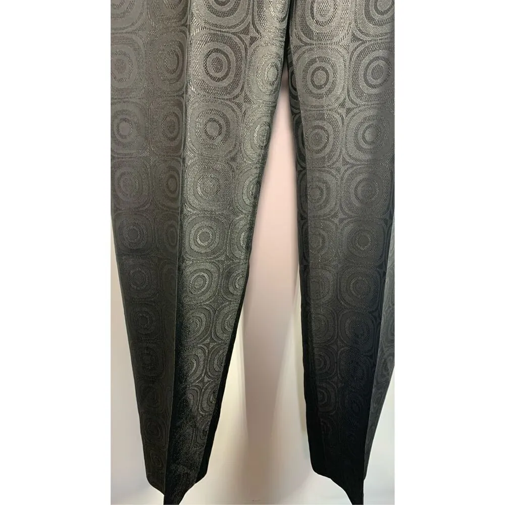 1-James Perse Women's Geometric Trouser Ankle Pants Black Size 12 NWOT - Image 3