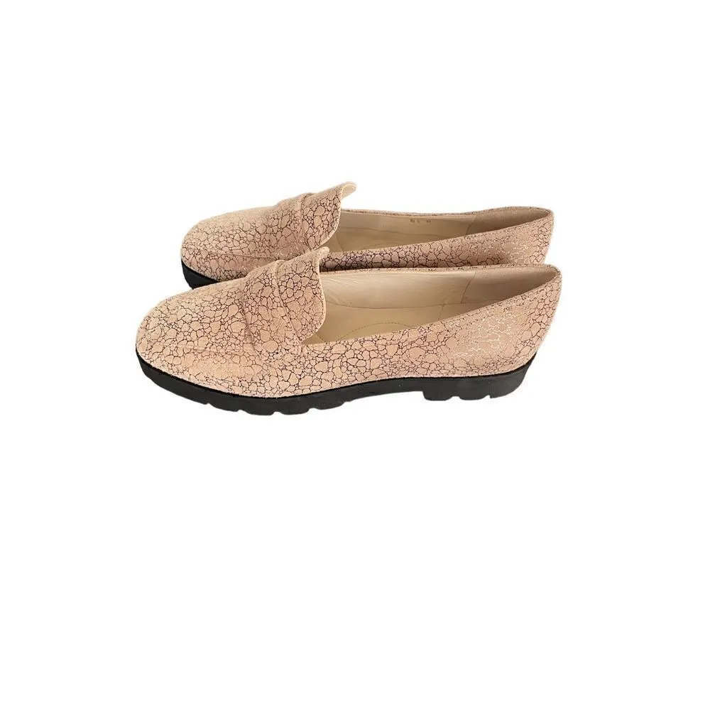 New $275 Amalfi Giuliano Loafer Tan Size 6.5 M Made In Italy Casual Flats slipon - Image 5