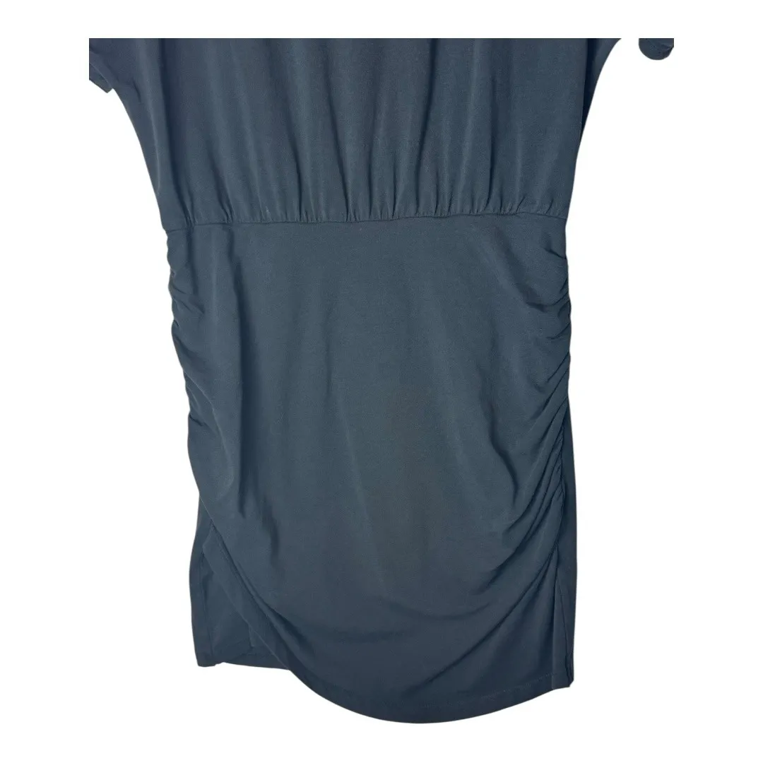 Z Supply Dress Women Small Black Cotton Knit‎ Carmela Mini Athleisure Gorpcore - Image 6