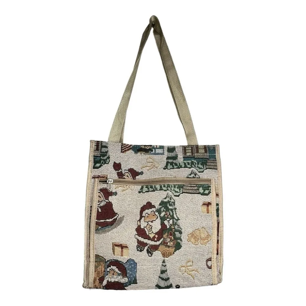 Vintage Christmas Santa‎ Bag - Image 3