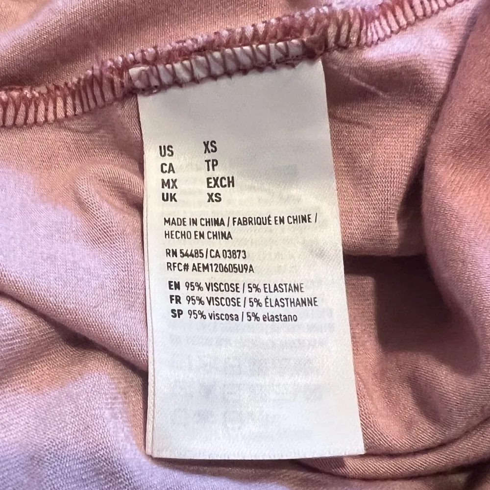 American Eagle pullover pink keyhole v neck tank dress xs - Image 5