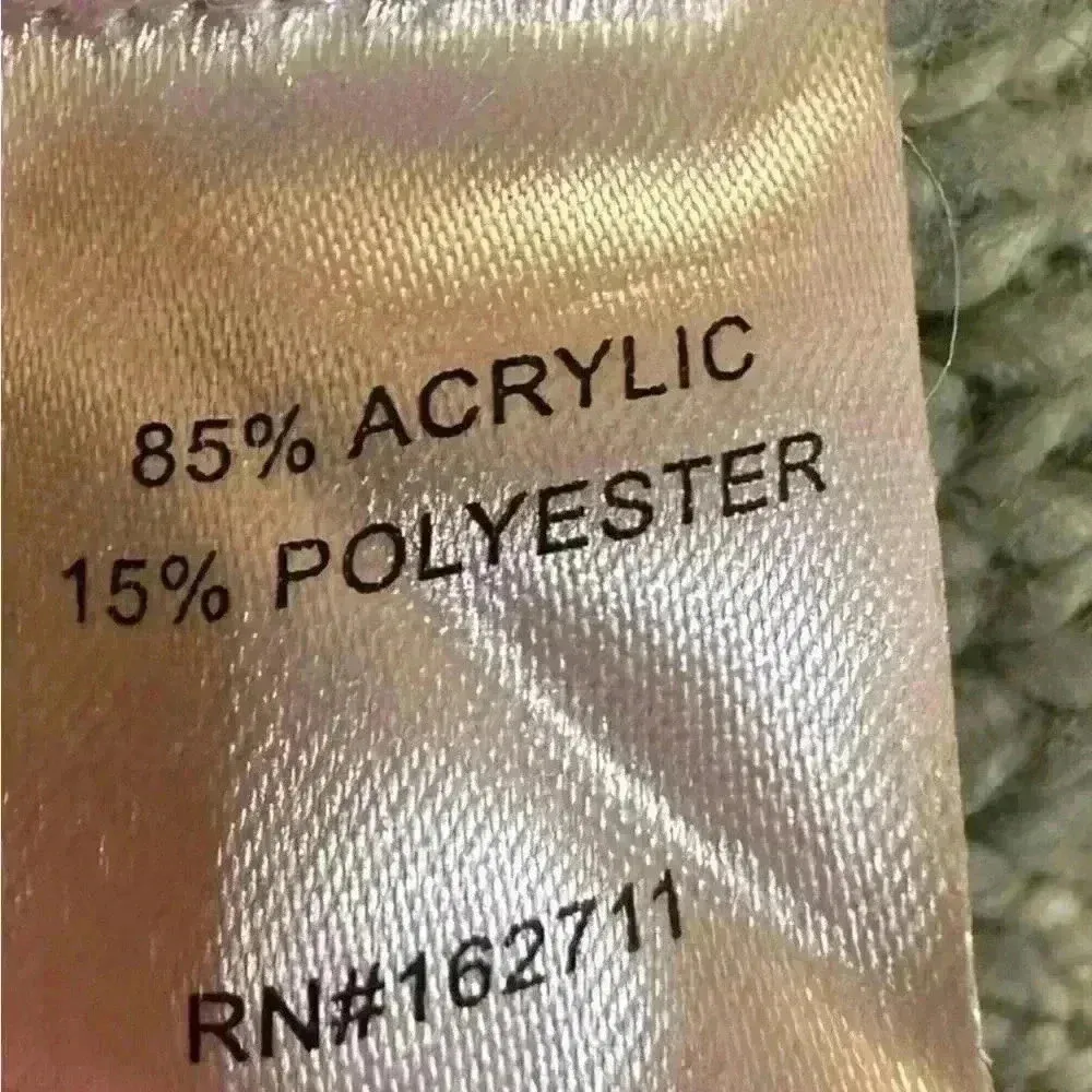 It’s Our Time Striped Cropped Lantern Sleeve Sweater Size Large - Image 5