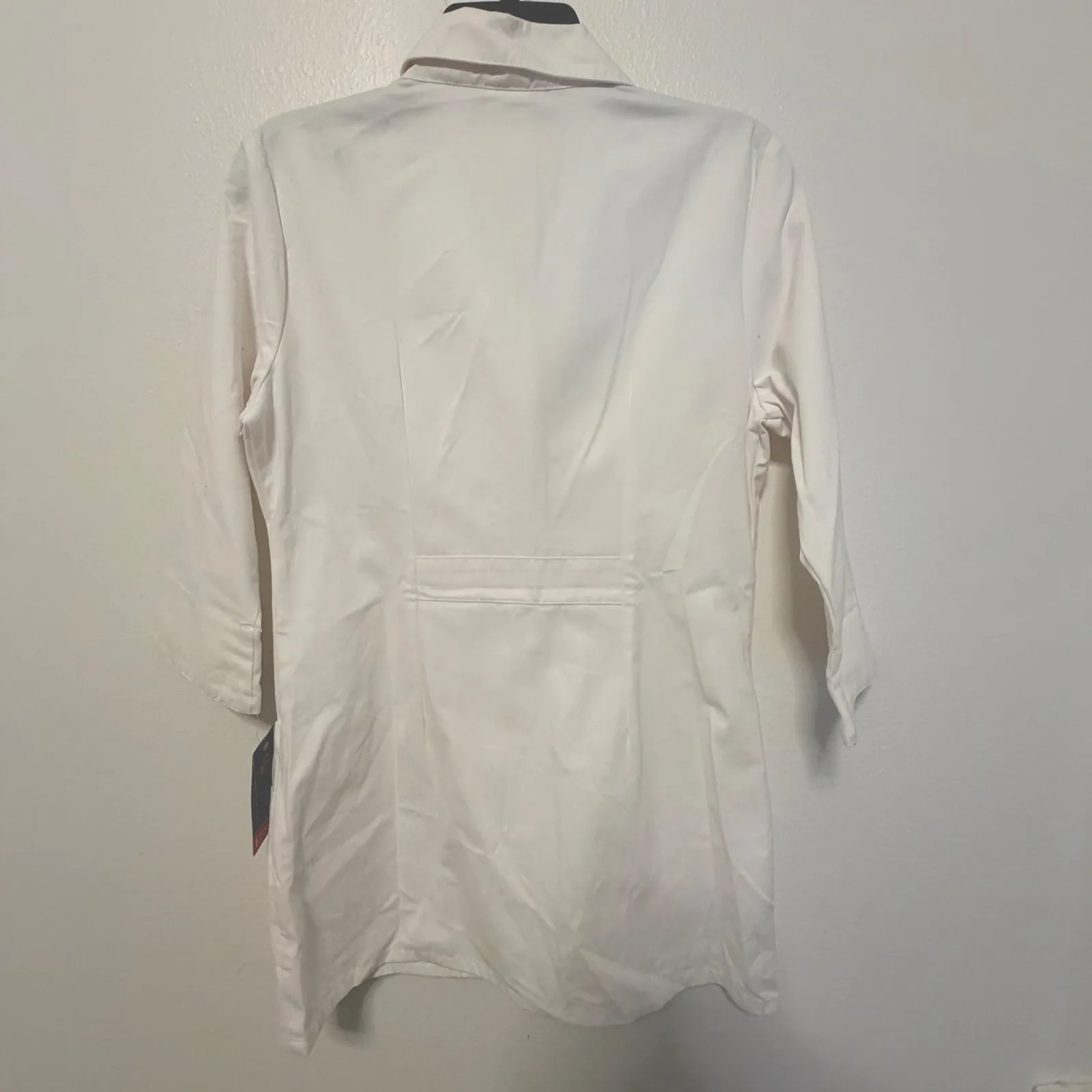 Dickies White Lab Coat Junior Sz Small Medical Cosmetology Workwear - Image 2