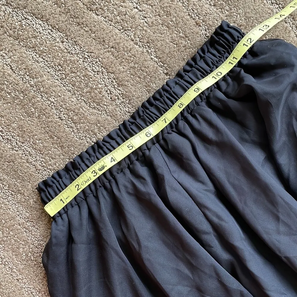 CristinaLove beautiful layered black chiffon flowy skirt - Image 5