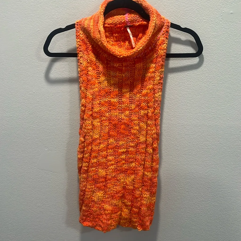 NWT Free people chunky knit open back sweater - Image 3