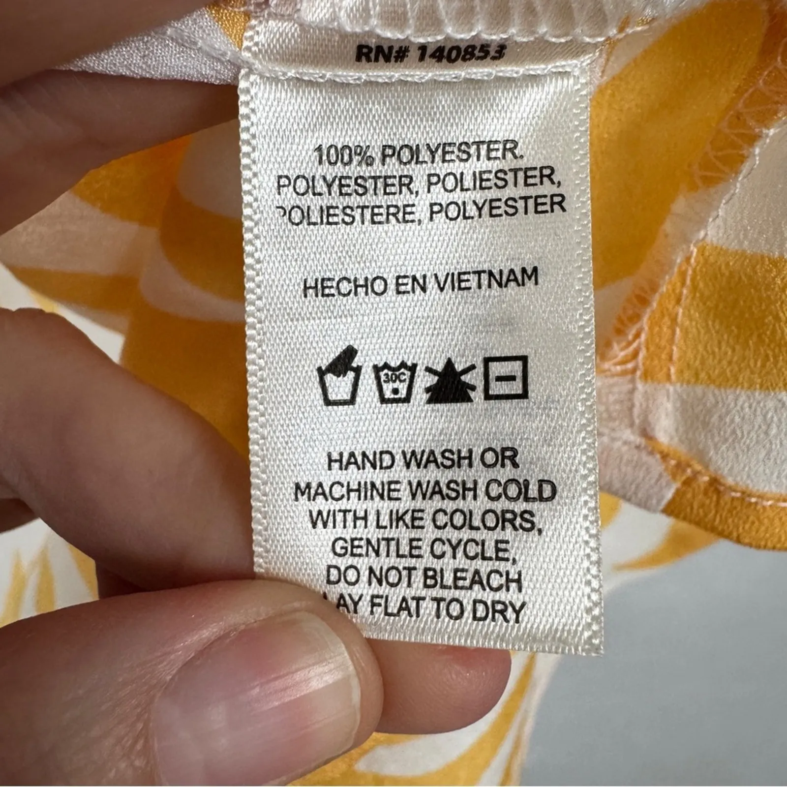 Maison Du Soir Orange White Tropical Leaf Print Kimono Cardigan XS S Beachy - Image 6