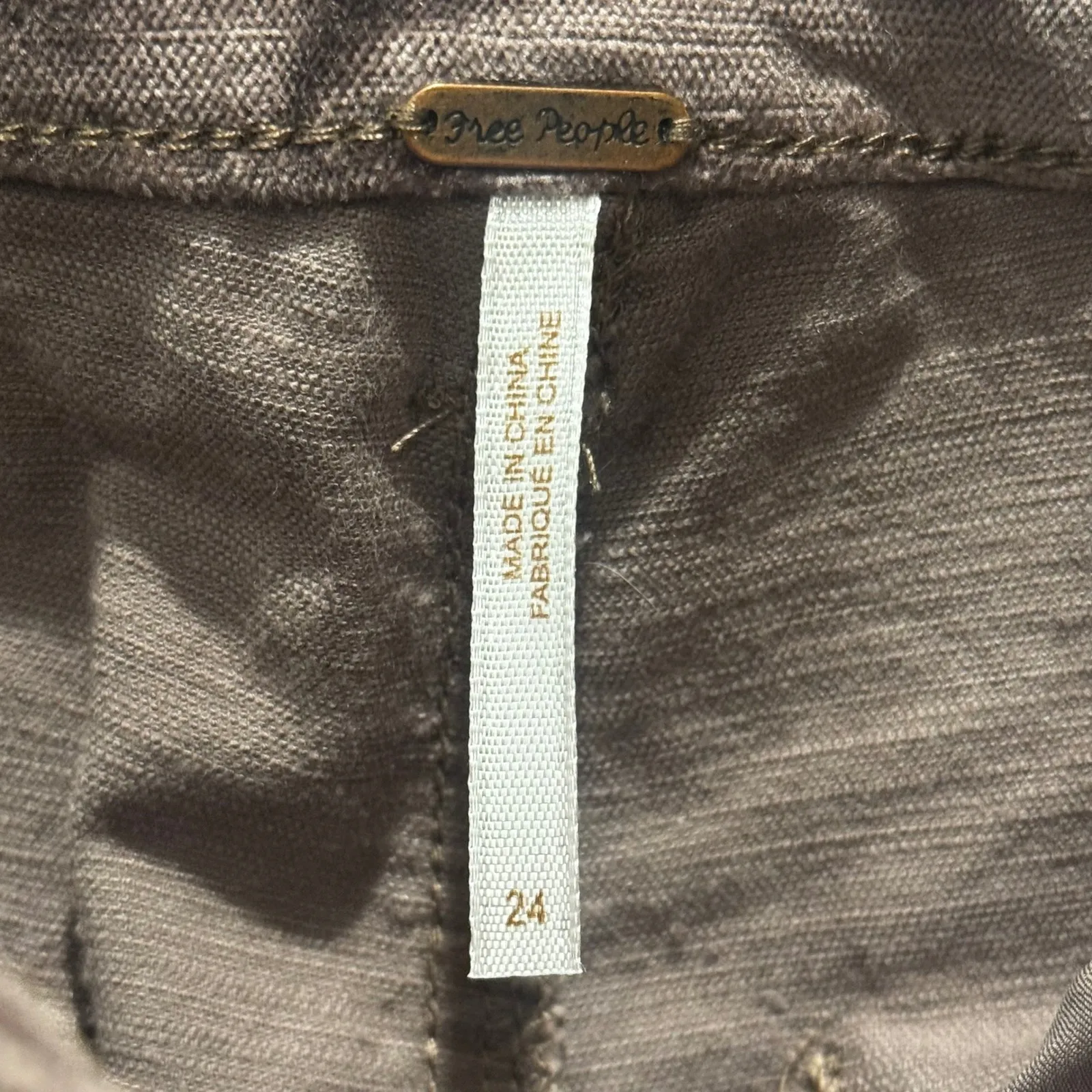 NWOT Free People In My Feels Velvet Flare Pants Mauve Size 24 High Rise Cropped - Image 7