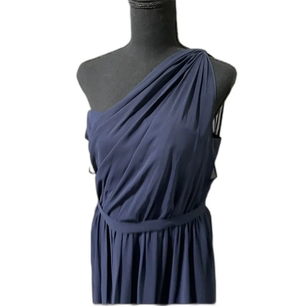 ALFRED ANGELO BRIDESMAIDS PROM, PARTY, CRUISE‎ FORMAL 2013 Navy sz 8 - Image 3
