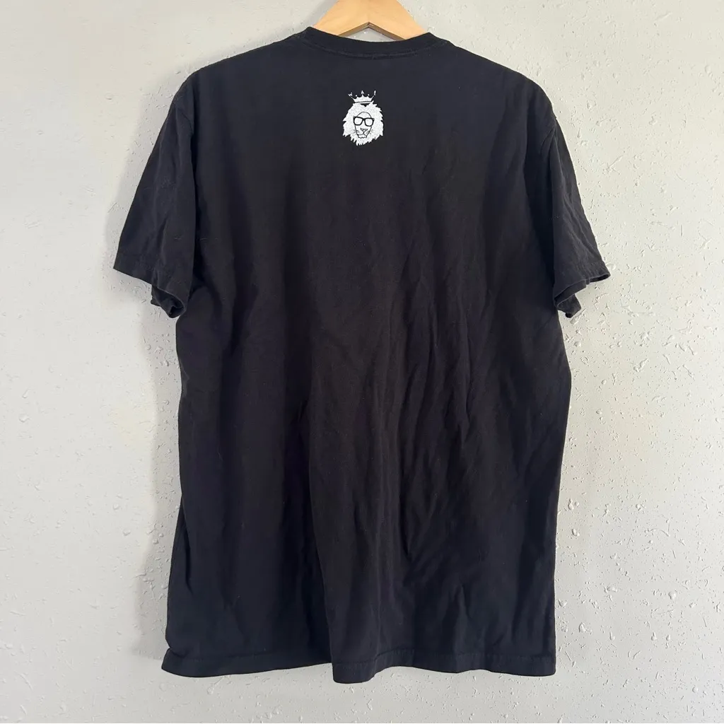 🦋 We are Lions Black Short Sleeve Crew Neck Tee Inspirational Casual XL Neutral - Image 3