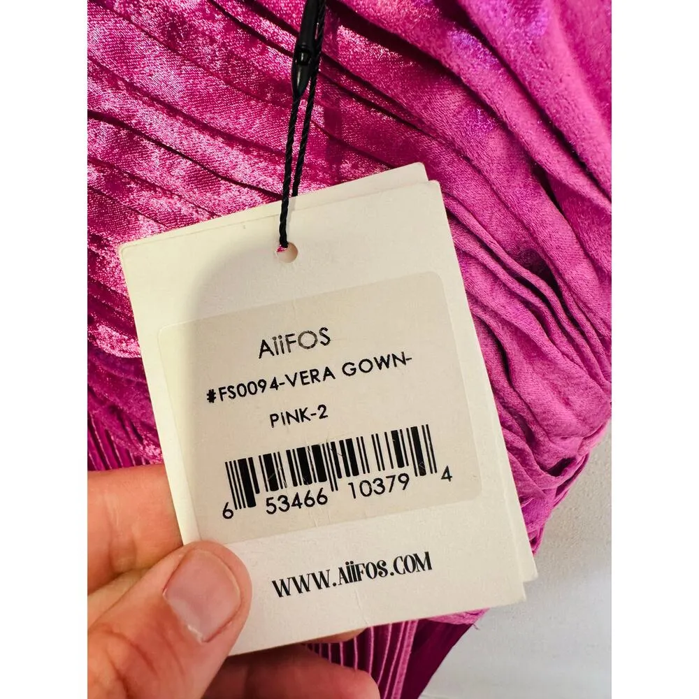 NWT AIIFOS Magenta Pink Surplice V - Image 11