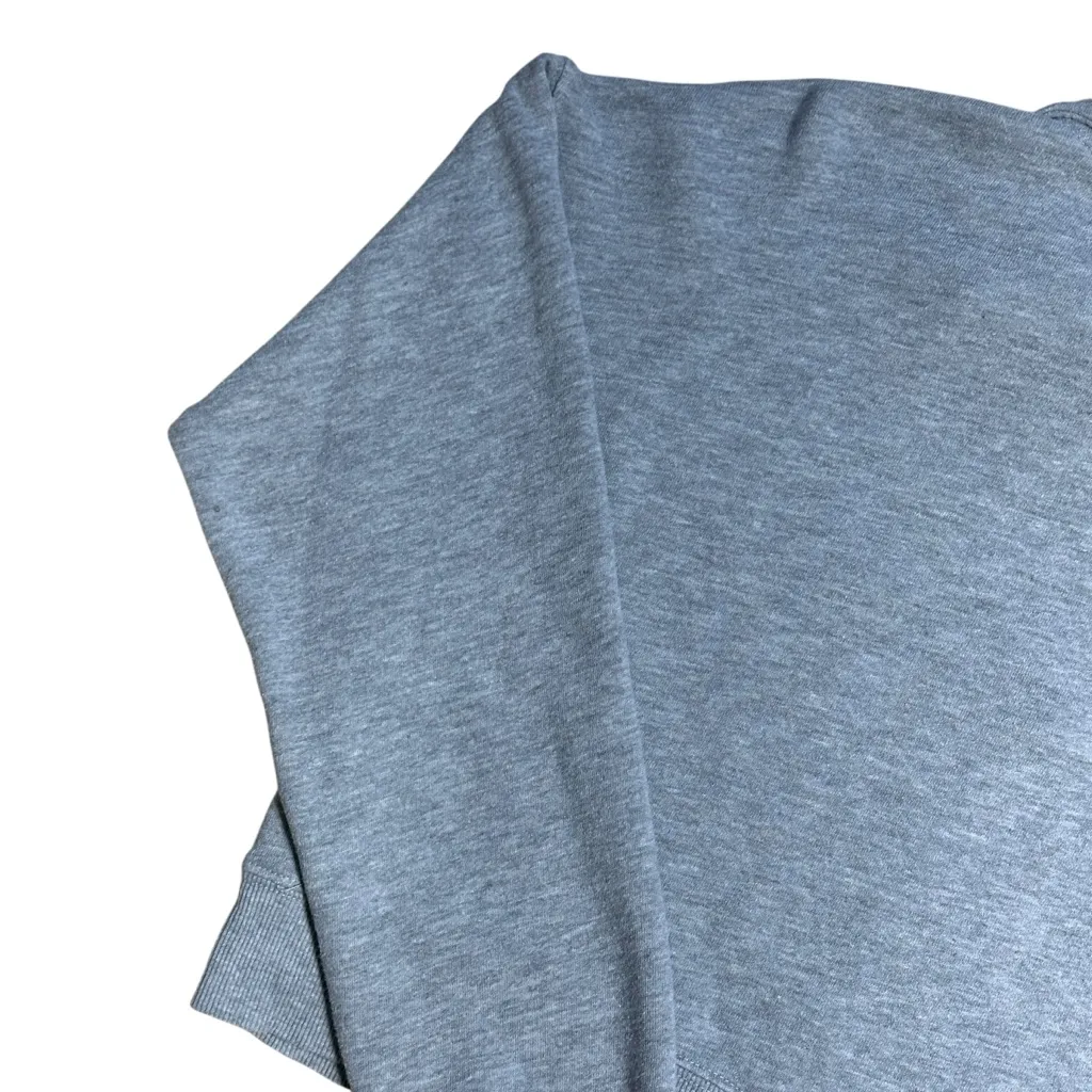 Wildfox Gray Rainbow Striped Quarter Zip Cropped Sweater Womens M - Image 7