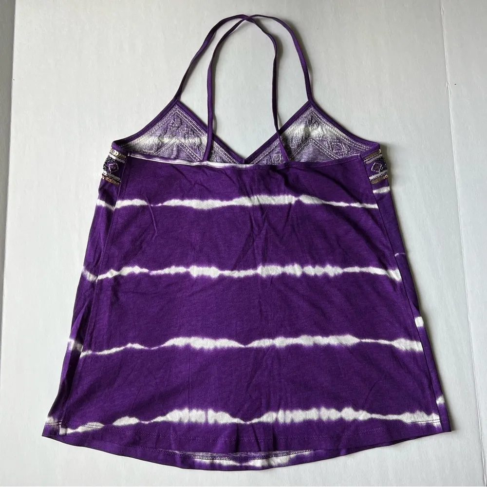 EXPRESS tie dye beaded strappy tank top size xs - Image 7