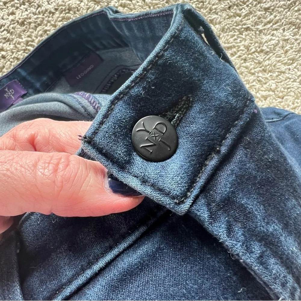 NYDJ Denim Blue Stretch Leggings Jeans Size 8 Lift Tuck Technology Spand… - Image 8