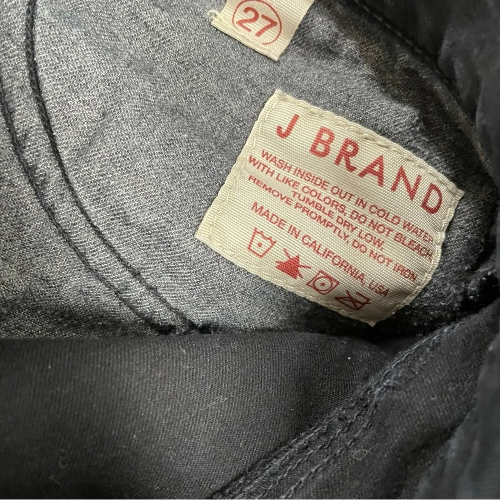 J Brand Black Straight Leg Gigi Ankle Jeans Womens 27 High Rise Denim Casual - Image 10