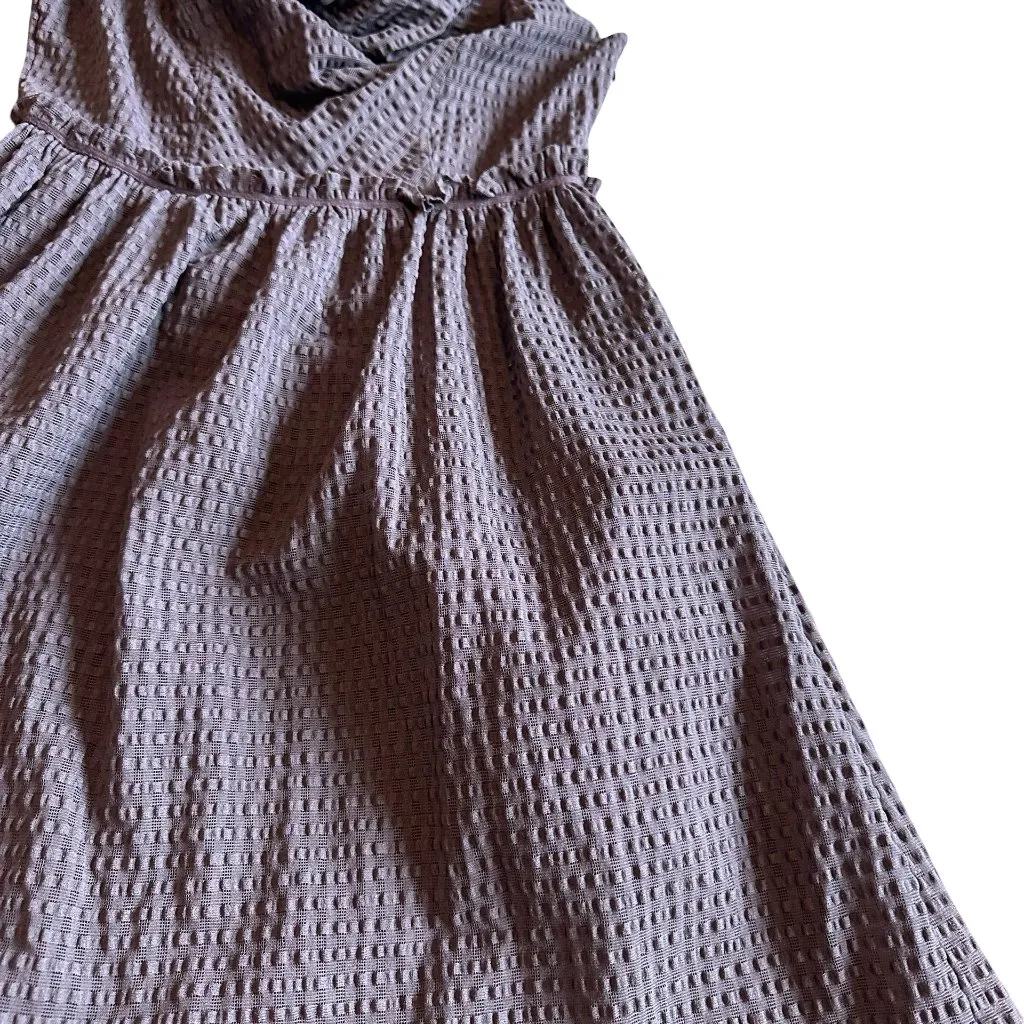 Ric Rac Anthropologie Purple Waffle Textured Dress Stretch Sleeveless Small - Image 5