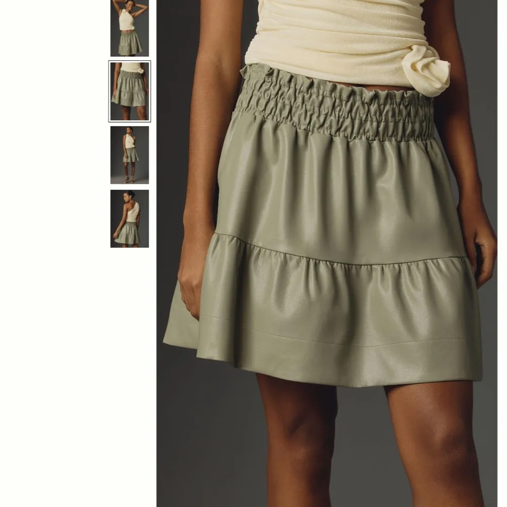 Anthropologie The Somerset Mini Skirt: Faux Leather Edition - Image 3