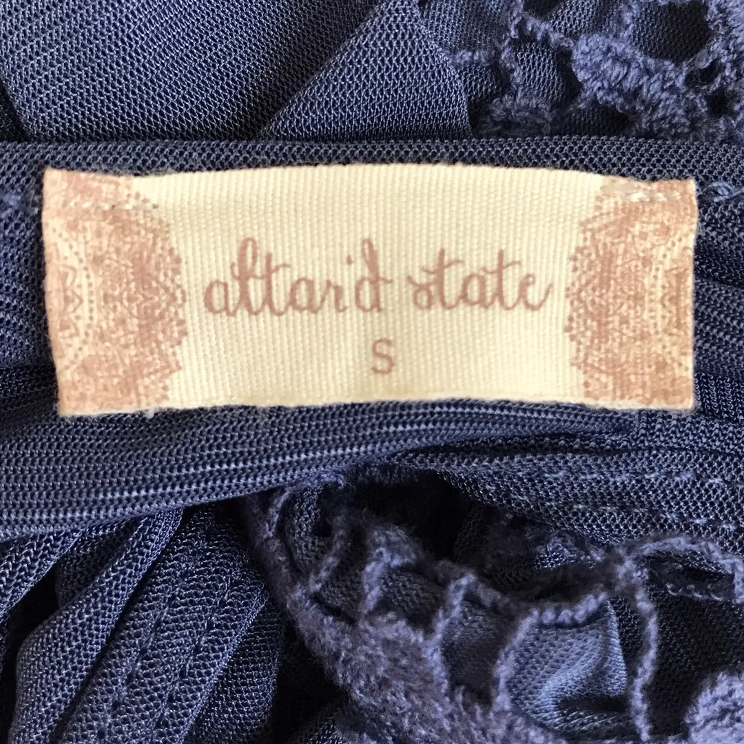 Altar’d State-Blue Blouse w/lace-Small - Image 7