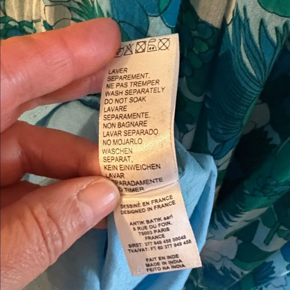 Antik Batik Lorette Lagoon Maxi Dress Blue - Image 10