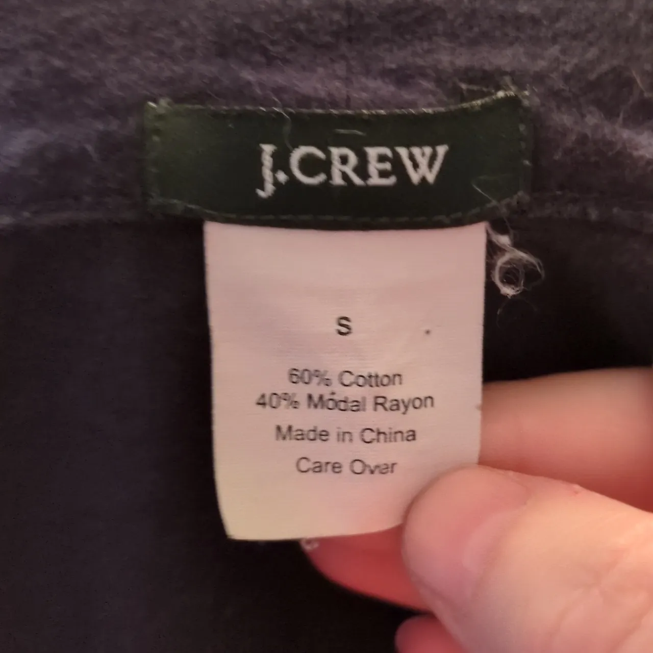 J. Crew Navy Open Cardigan Rayon Blend Size Small - Image 4
