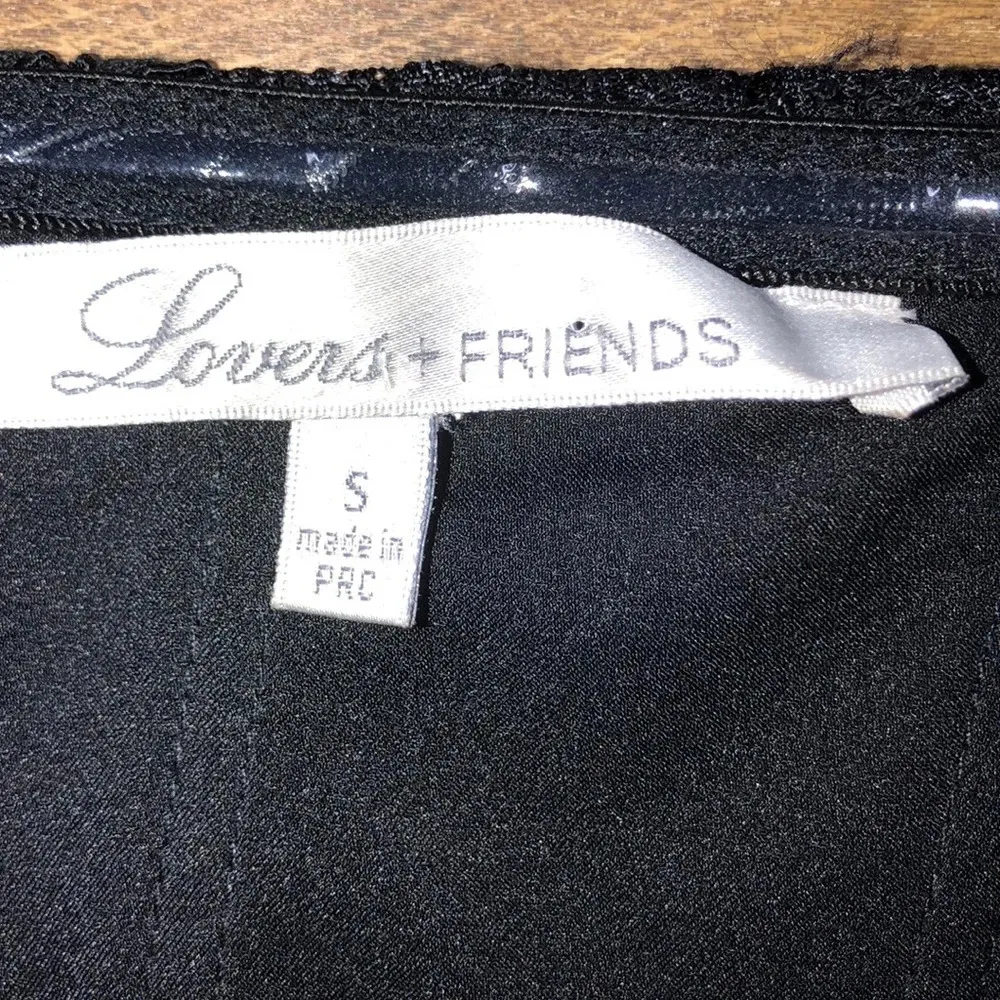 LOVERS + FRIENDS medium black cocktail party dress - Image 5