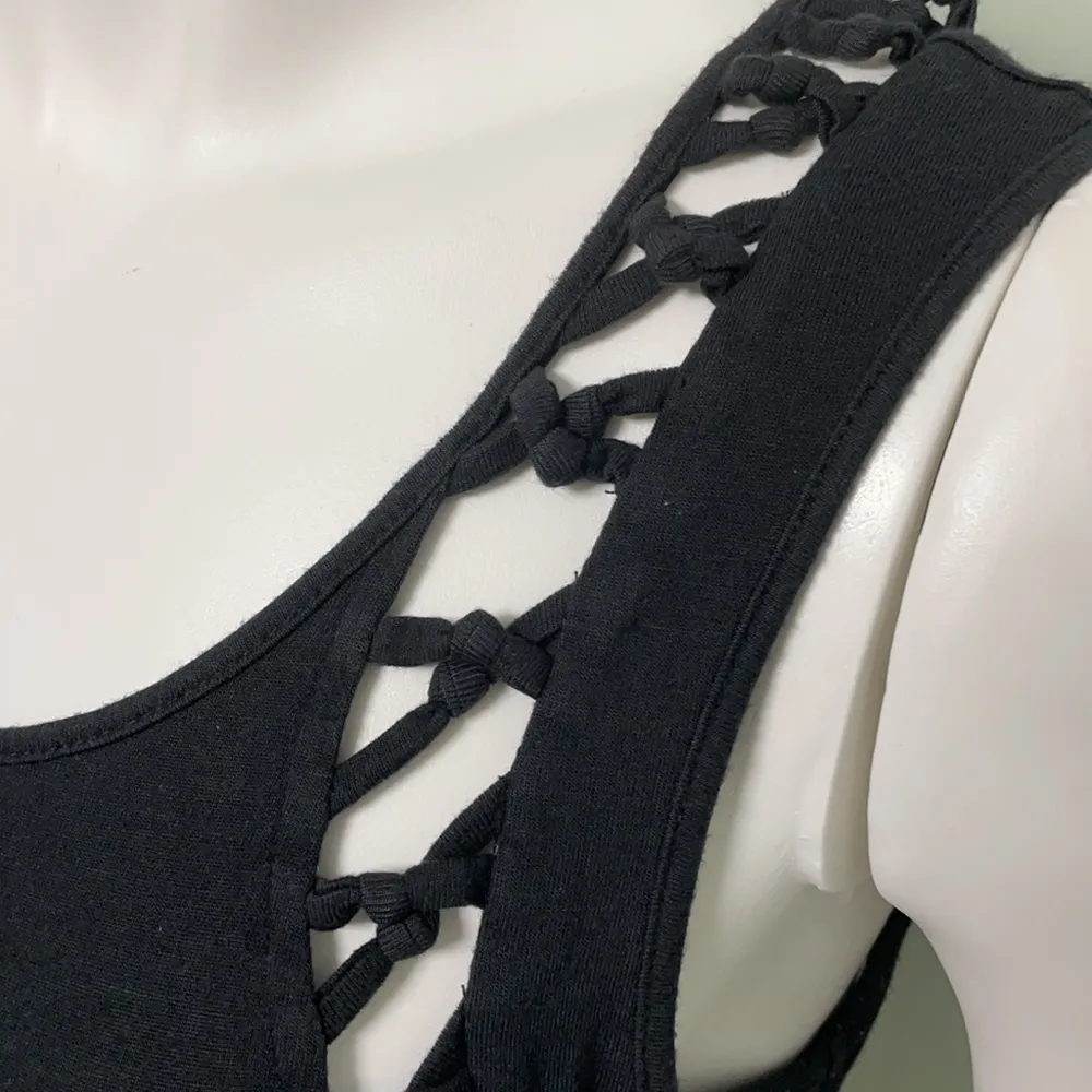 Free People Black Sleeveless Comb Knot Tank Dress - Image 3