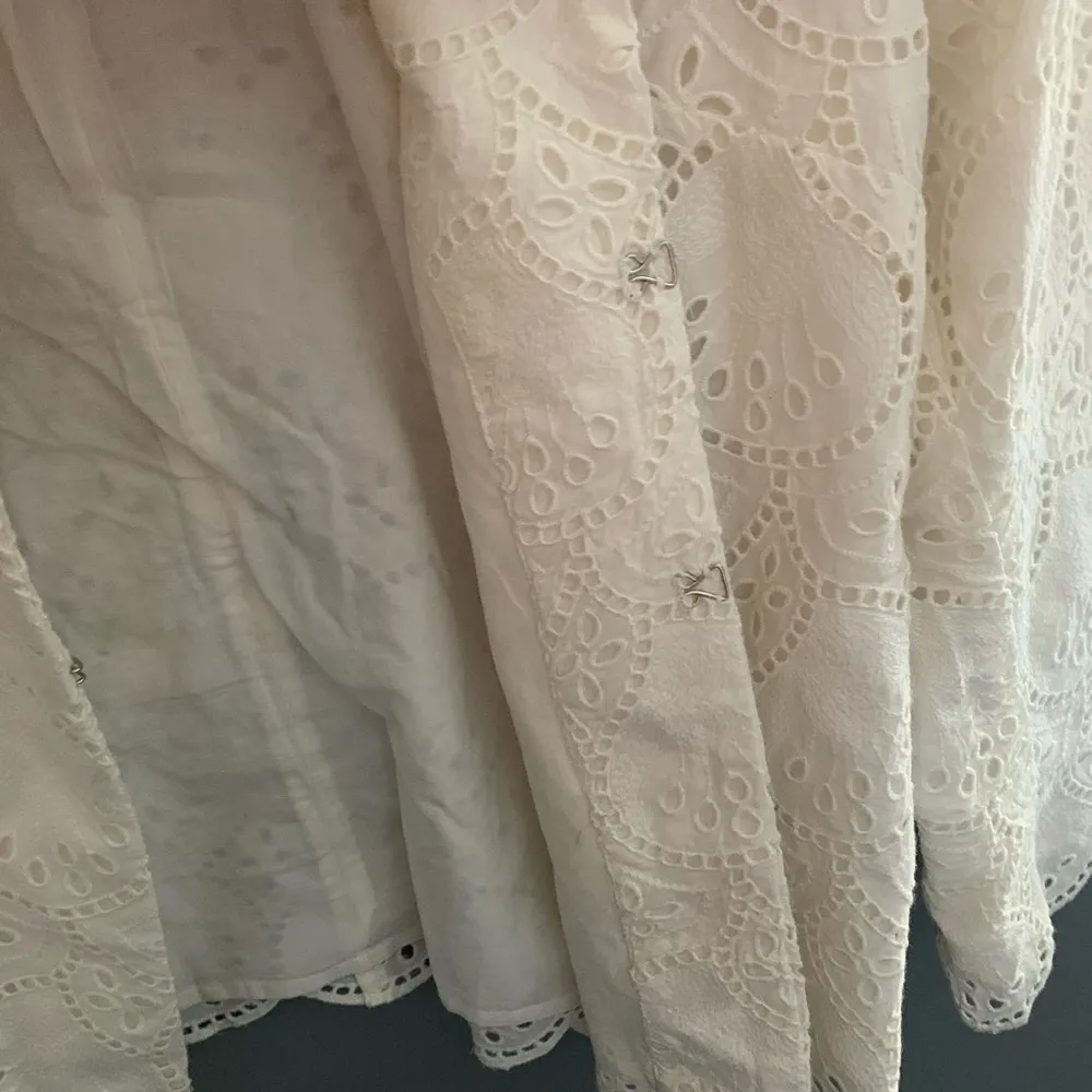 J. Crew white lace eyelet cutout blazer - Image 7