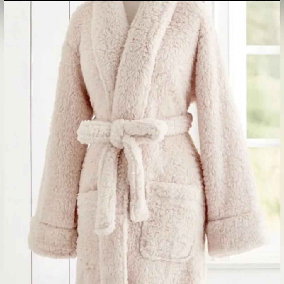 Pottery Barn Teddy Bear Sherpa Robe, Large - Image 2