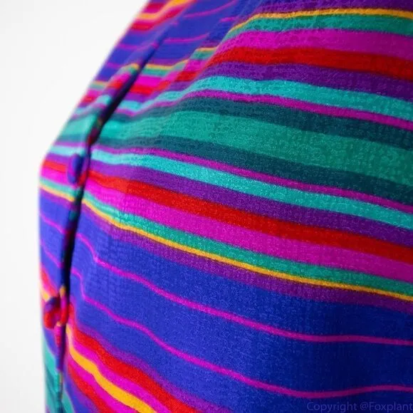 Vintage Adrianna Papell 100% silk blazer jacket, floral‎ print, size 16 Blue - Image 16