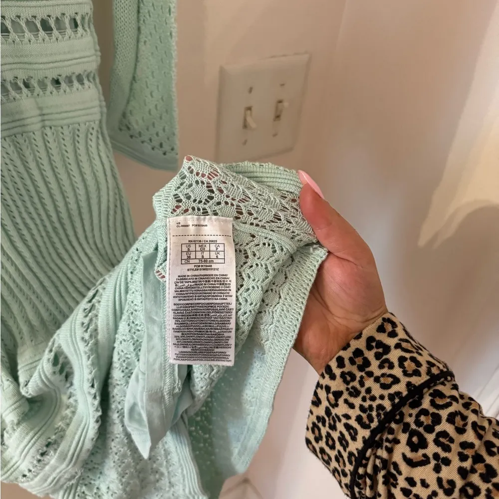 Vintage MARCIANO light blue sweater dress size S - Image 4