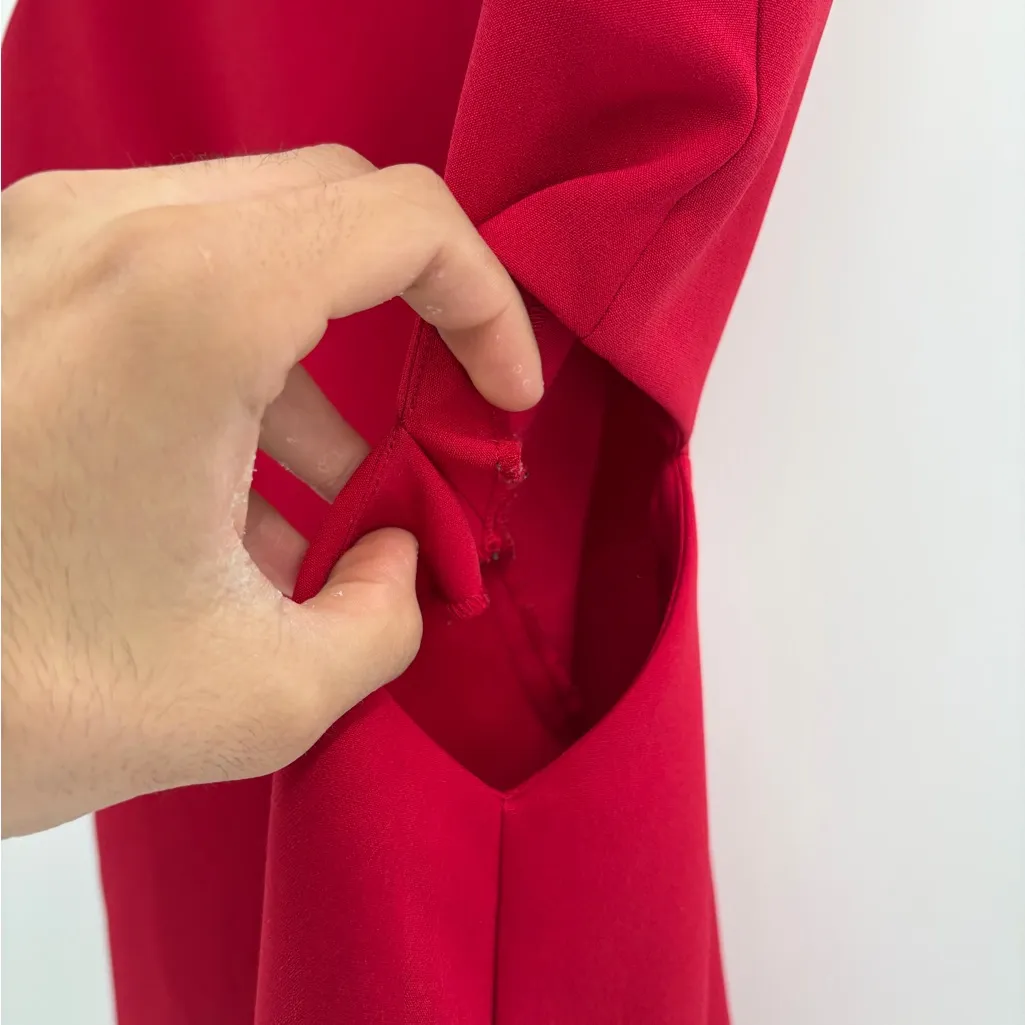 Mare Mare x Anthropologie Red Cutout Shift Dress Sleeveless Mini Size Xs - Image 6