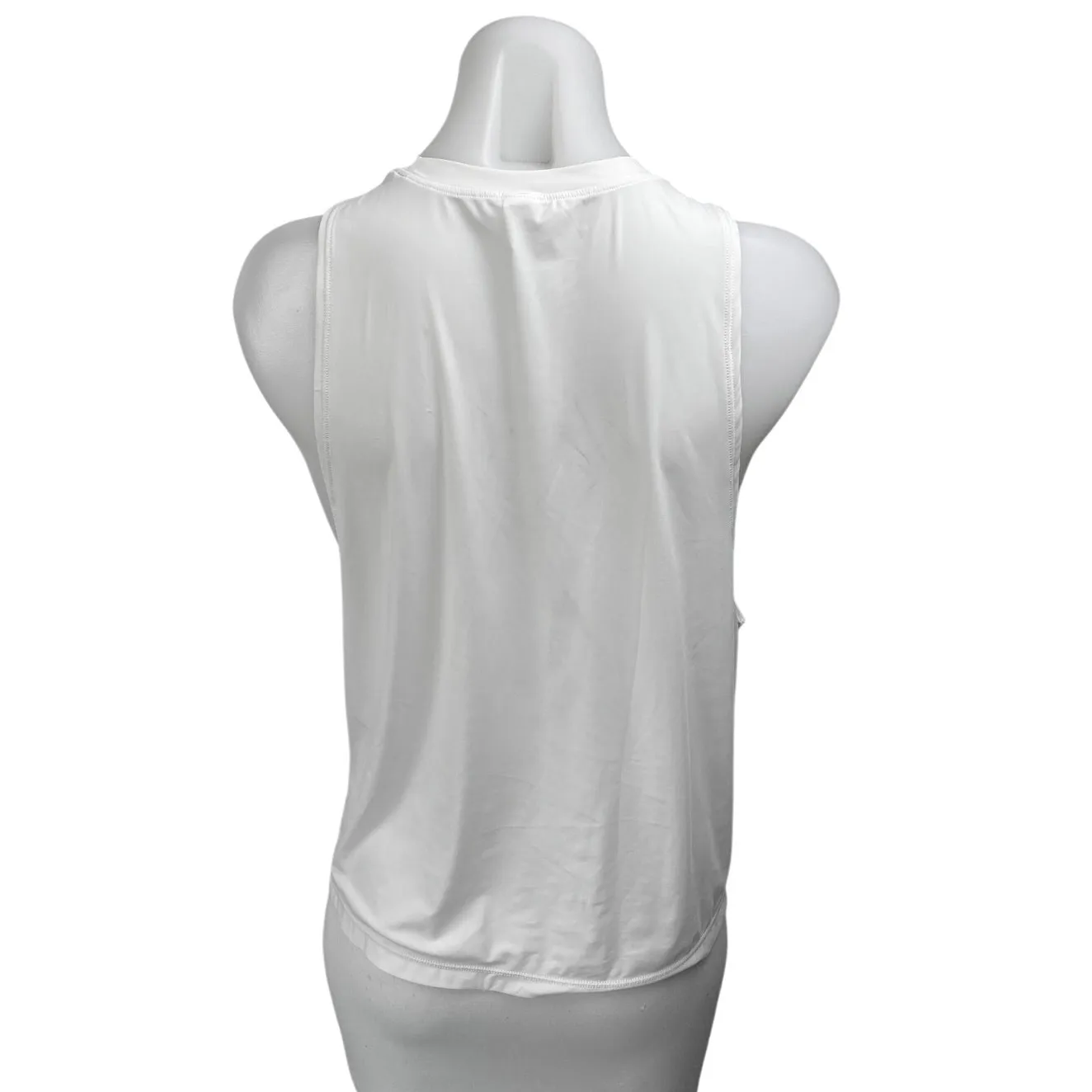 Soulcycle Women's White Sleeveless Activewear Training Muscle Tee Tank Top Sz M - Image 2