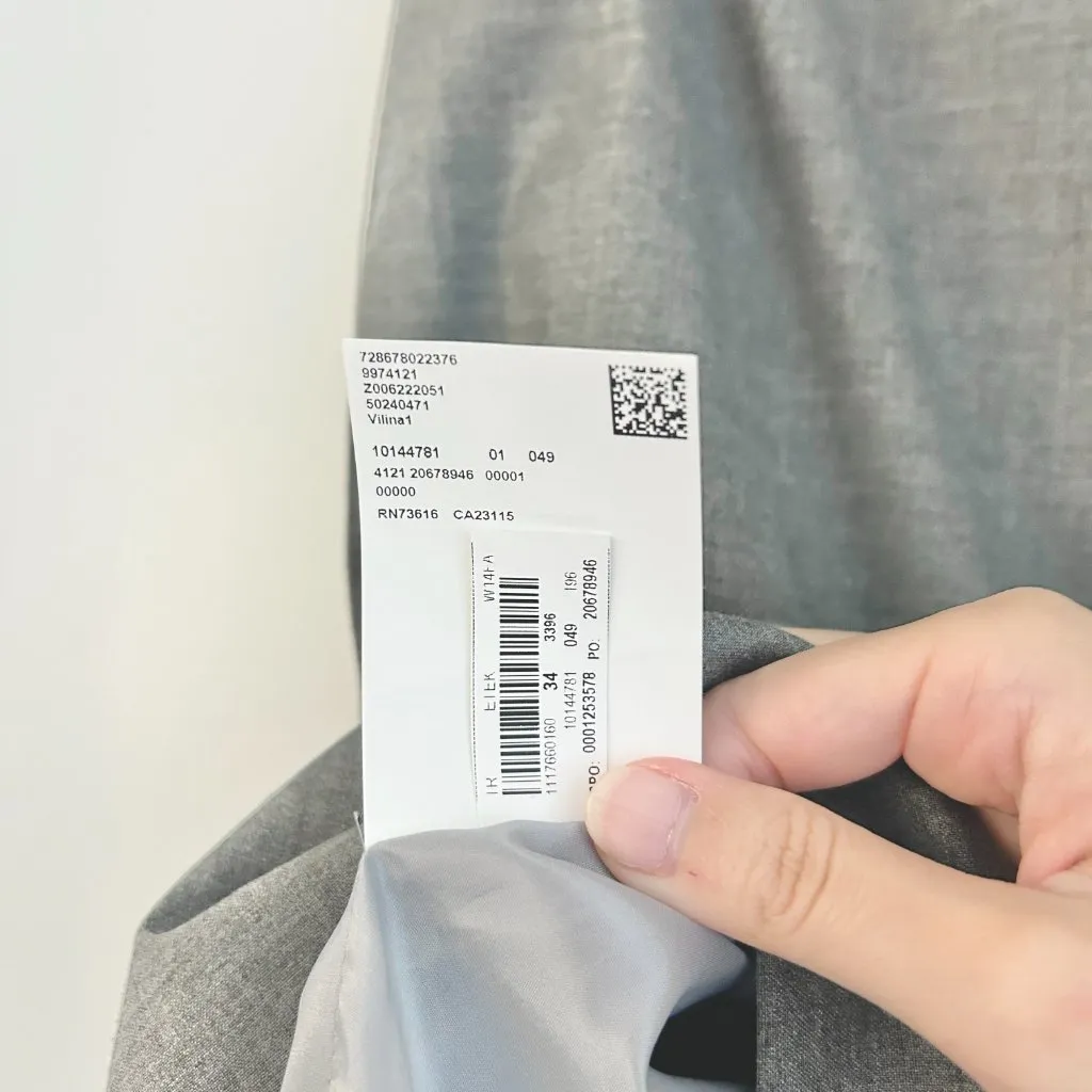 Boss Hugo Boss Vilina Gray Career Pencil Skirt Size 2 NWT - Image 5