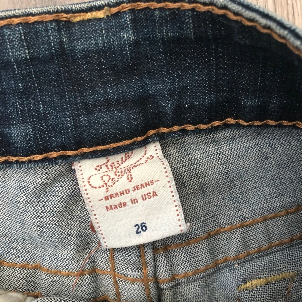 True Religion Jeans Vintage Denim Shorts Blue Women’s size 26 - Image 5