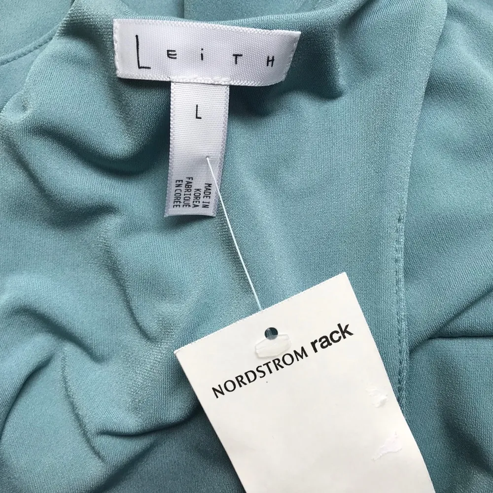 Leith Mini Blue Body-Con Dress - Size L - Image 4