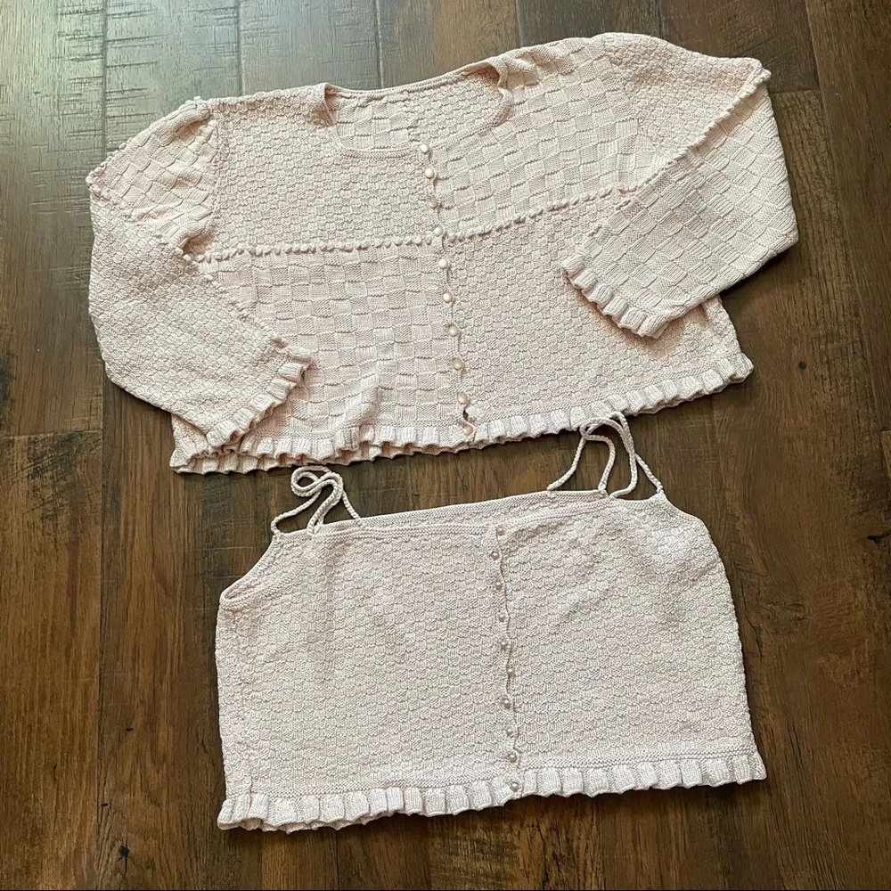 Hand knit sweater set Size undefined - Image 2
