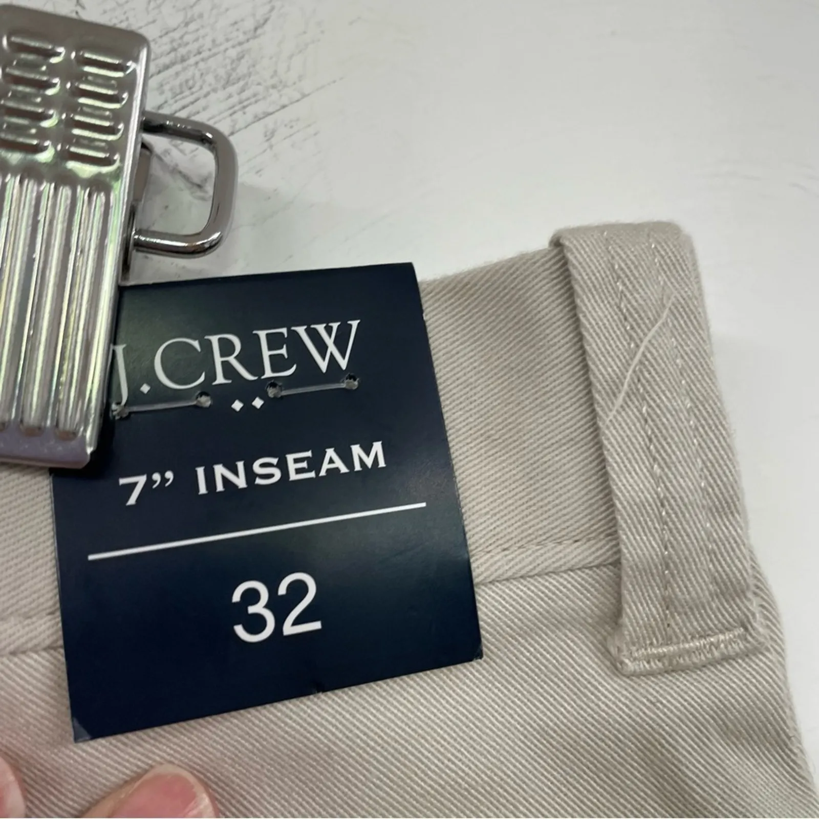 J Crew Womens Khaki 7 In Inseam Chino Shorts 32 Dressy Shorts Preppy Beige - Image 5