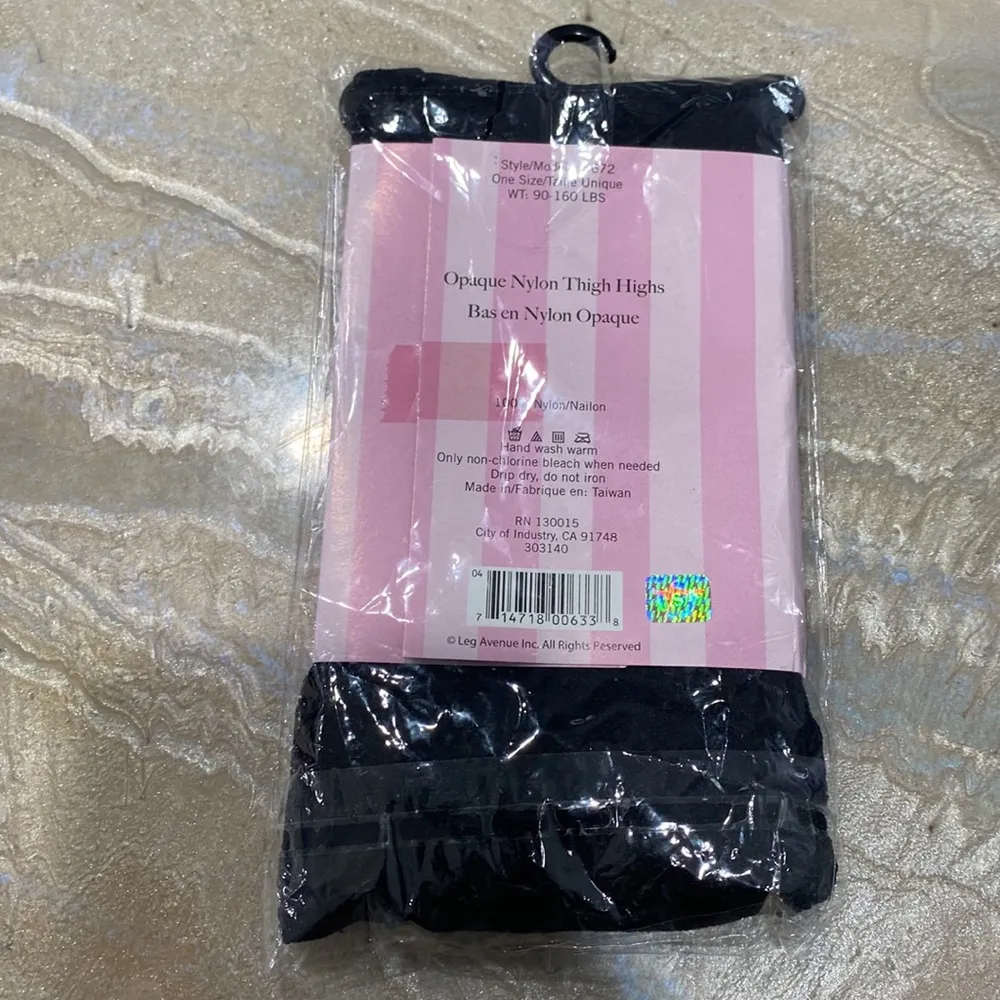 Leg Avenue Women's Nylon Thigh Highs - Image 2