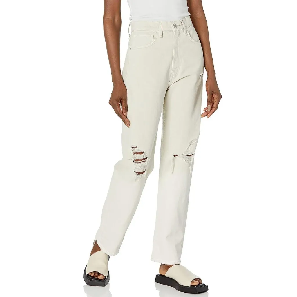 NWOT $225 HUDSON Women's Jade High Rise Straight, Loose Fit Jean  SZ-29 - Image 7