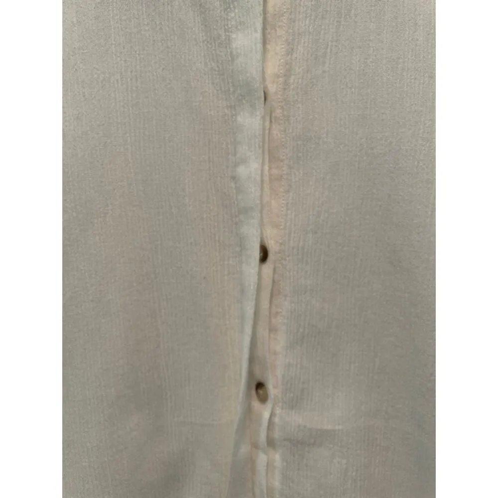 M.I.H. Jeans Goldie White Crinkle Bell Sleeve Shirt size Medium - Image 5