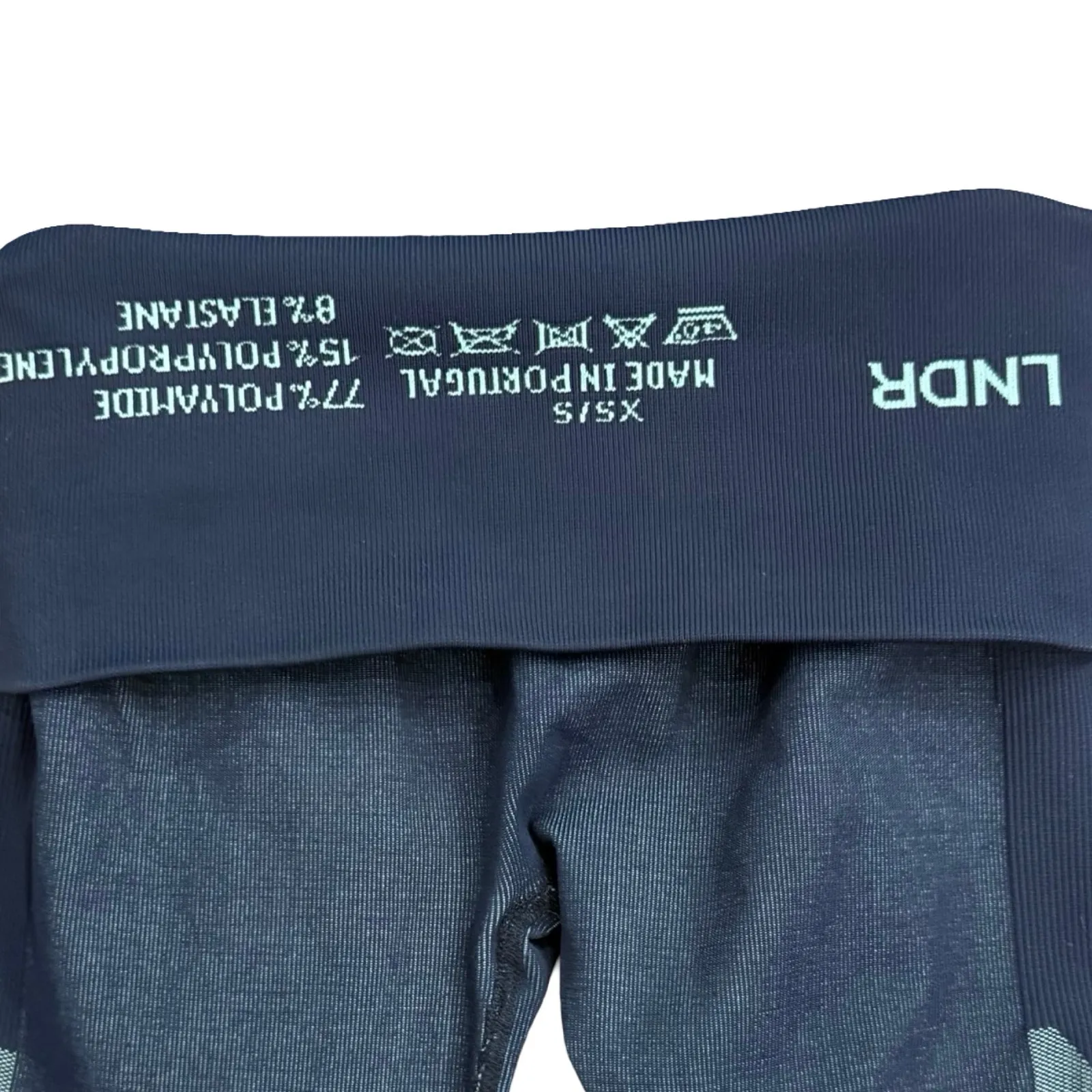 LNDR Navy Blue Aqua Spectrum High Waist Leggings size XS / S Athleisure Yoga - Image 4